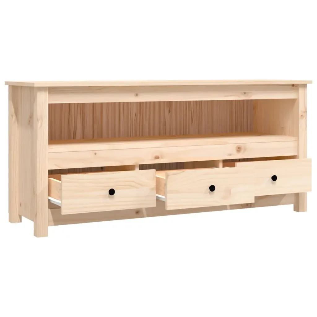 TV Cabinet 114x35x52 cm Solid Wood Pine Price
