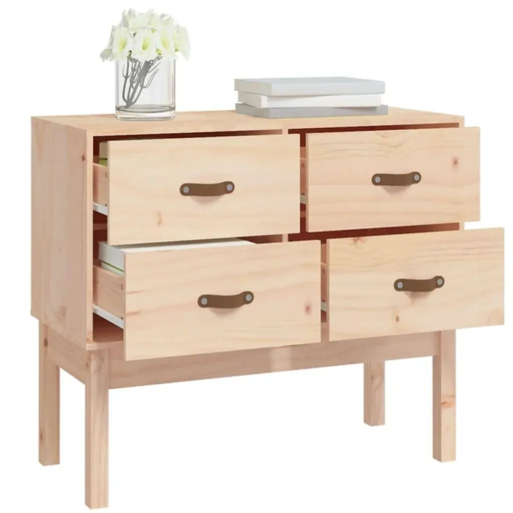 Console Cabinet 90x40x78 cm Solid Wood Pine Price