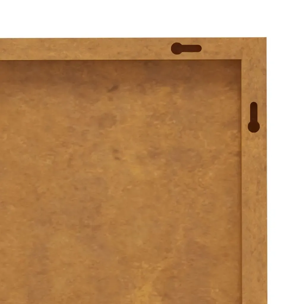 Garden Wall Decorations 2pcs 105x55cm Corten Steel Flower Design Price