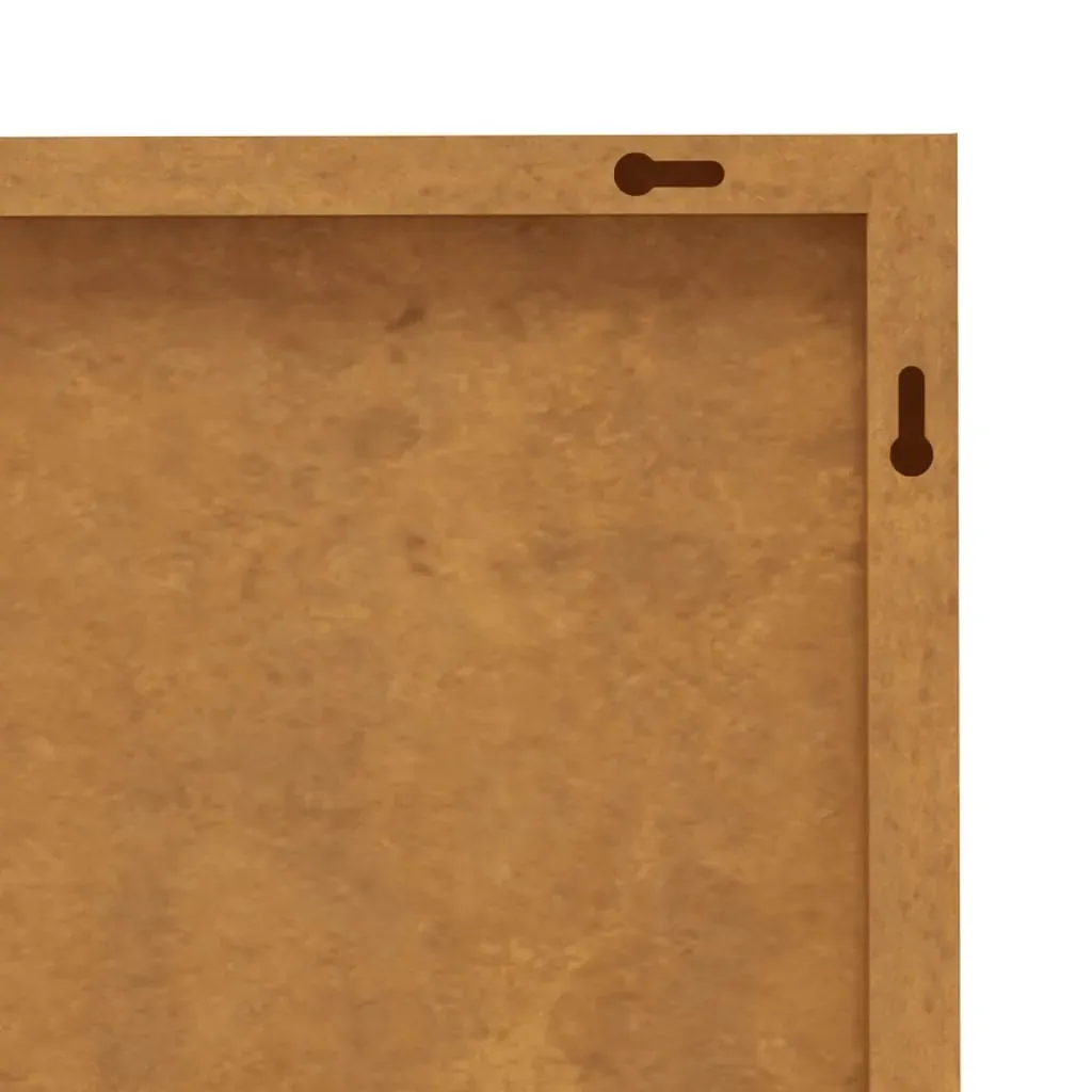 Garden Wall Decoration 105x55 cm Corten Steel Flower Design Price