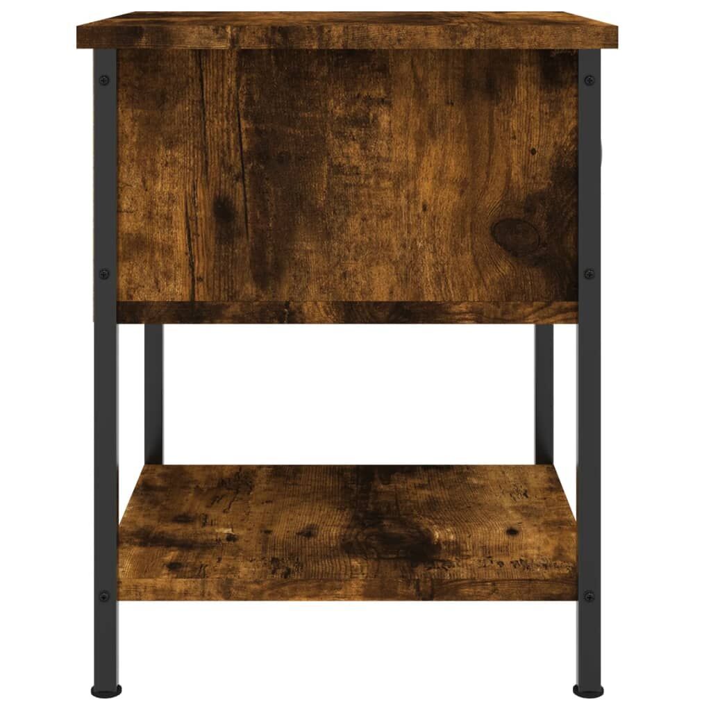 Bedside Tables 2 pcs Smoked Oak 34x35.5x45 cm Engineered Wood Price