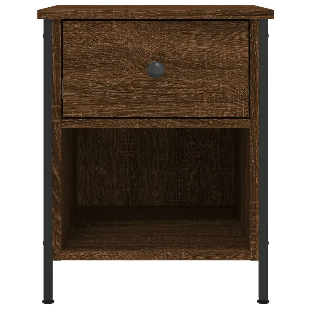 Bedside Cabinets 2 pcs Brown Oak 40x42x50 cm Engineered Wood Price