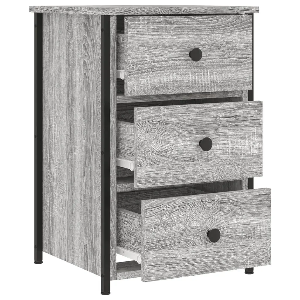 Bedside Cabinets 2 pcs Grey Sonoma 40x36x60 cm Engineered Wood Price