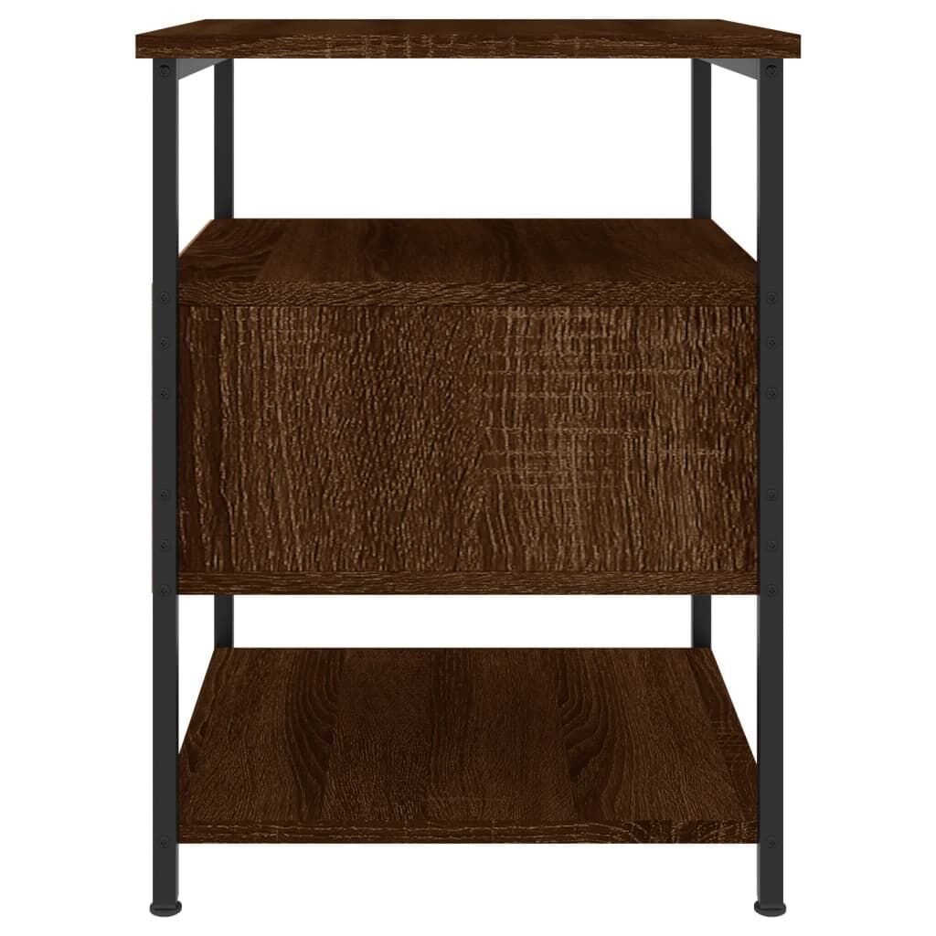 Bedside Cabinets 2 pcs Brown Oak 40x42x56 cm Engineered Wood Price
