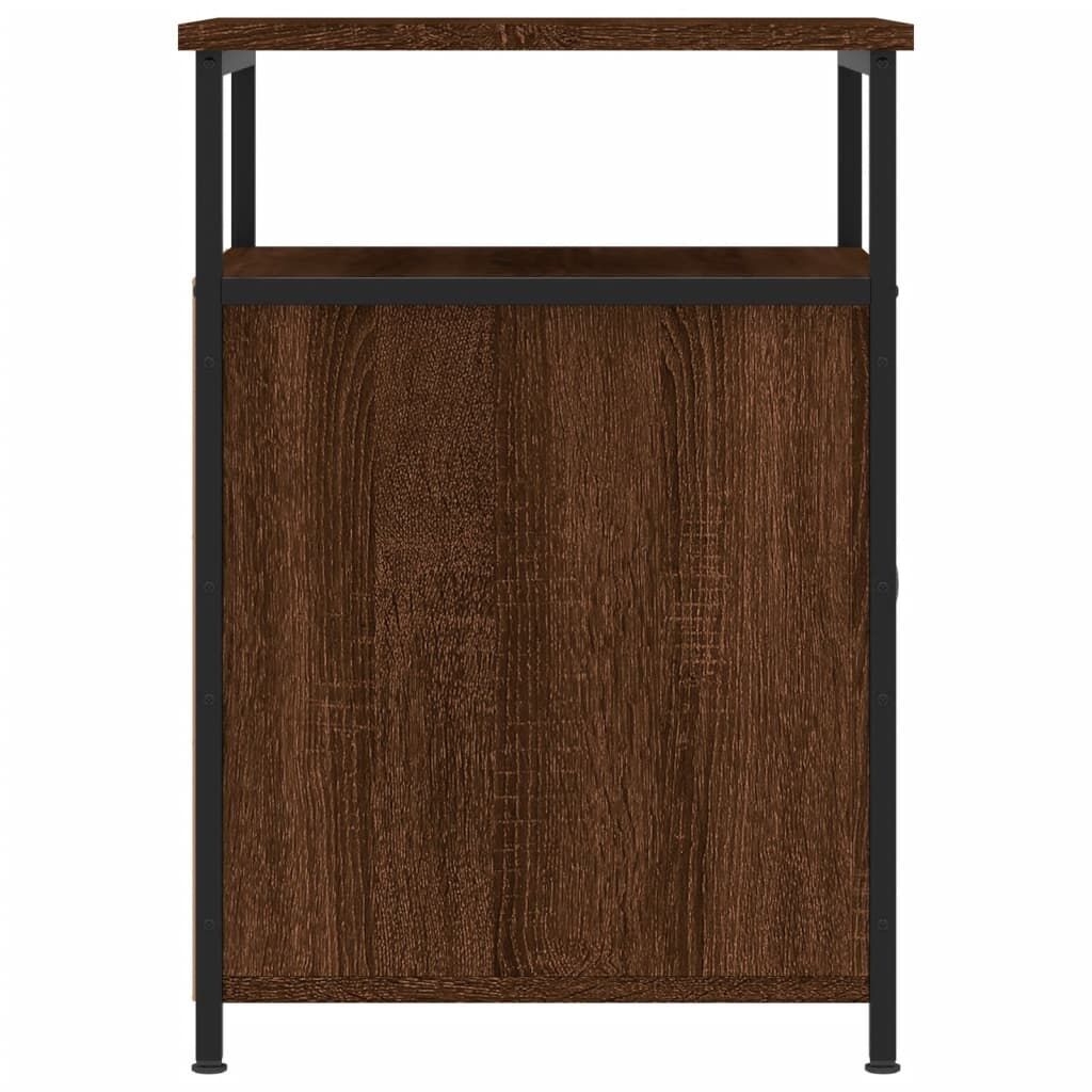 Bedside Cabinets 2 pcs Brown Oak 40x42x60 cm Engineered Wood Price