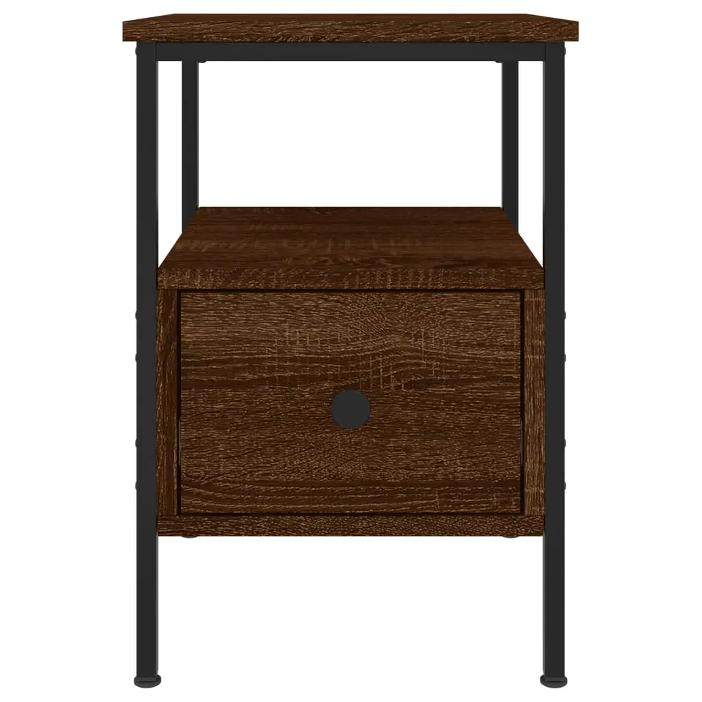 Bedside Cabinets 2 pcs Brown Oak 34x36x50 cm Engineered Wood Price
