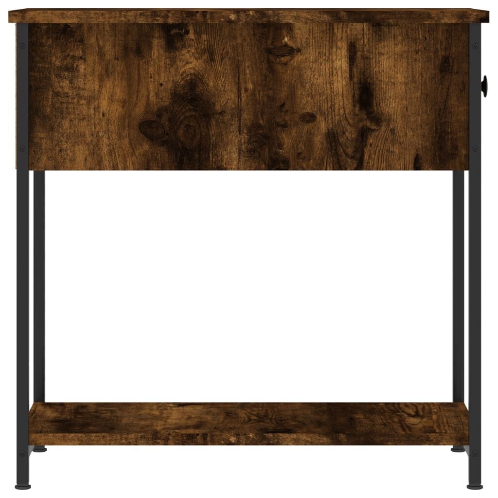 Bedside Cabinets 2 pcs Smoked Oak 30x60x60 cm Engineered Wood Price