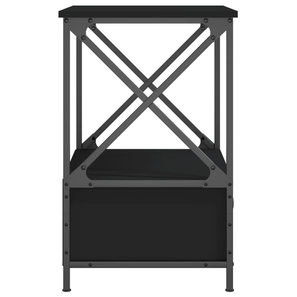 Bedside Tables 2 pcs Black 50x41x65 cm Engineered Wood Price