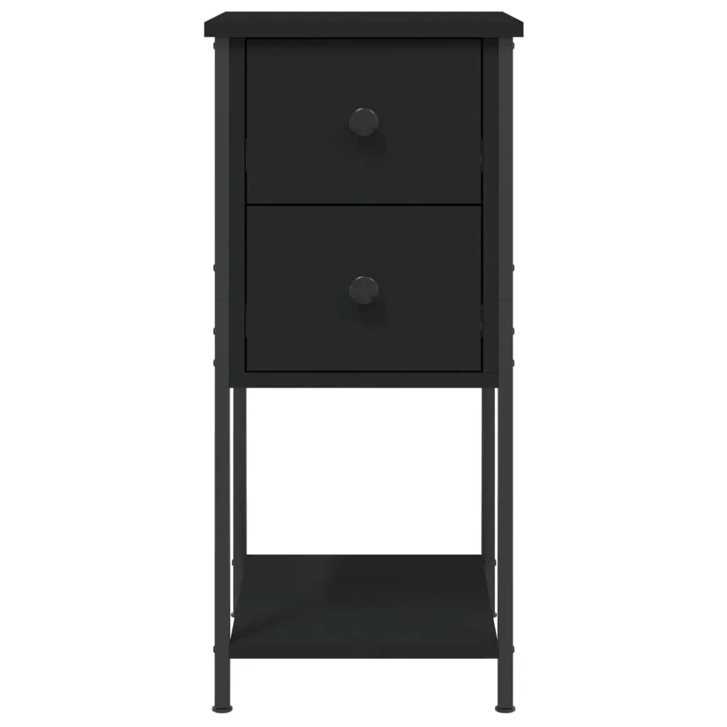 Bedside Cabinets 2 pcs Black 32x42x70 cm Engineered Wood Price