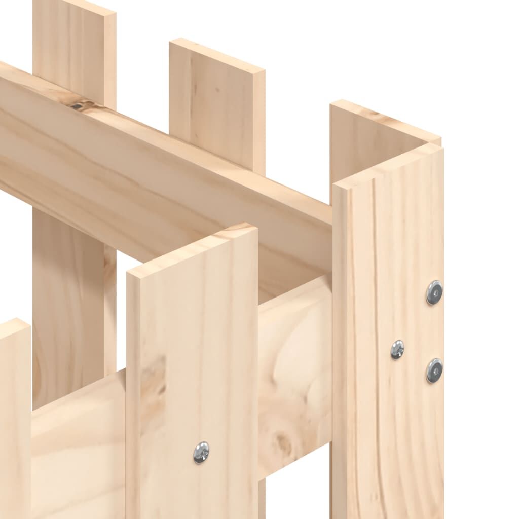 Garden Planter with Fence Design 60x60x60 cm Solid Wood Pine Price