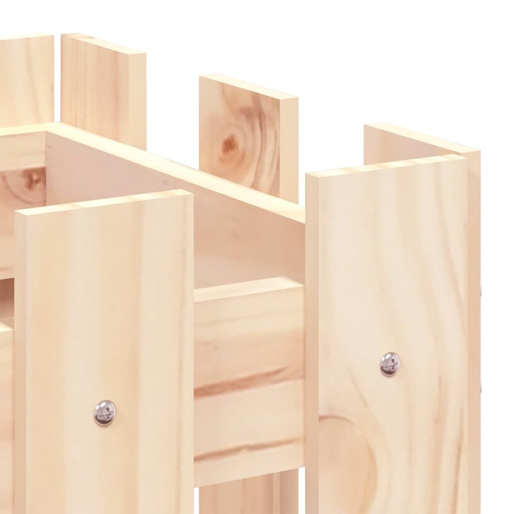 Garden Planter with Fence Design 60x30x30 cm Solid Wood Pine Price