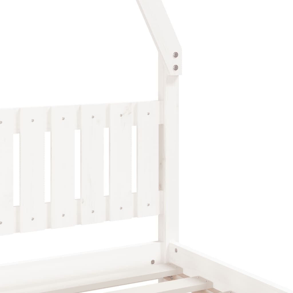 Kids Bed Frame White 90x190 cm Solid Wood Pine Price
