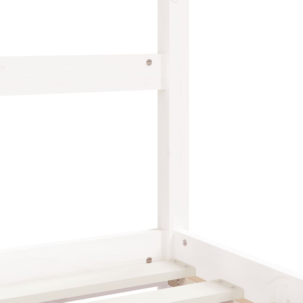 Kids Bed Frame White 90x190 cm Solid Wood Pine Price