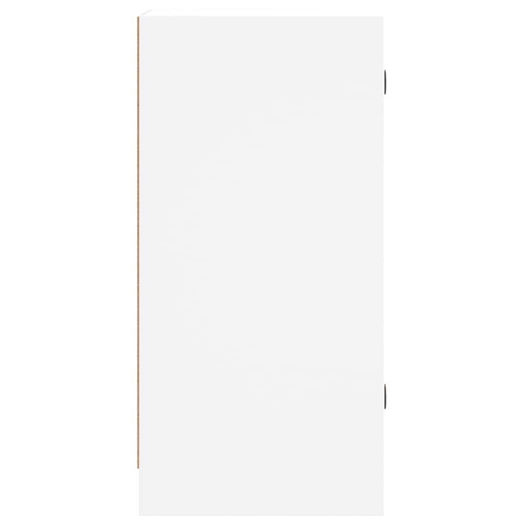 Side Cabinet with Glass Doors White 35x37x75.5 cm Price