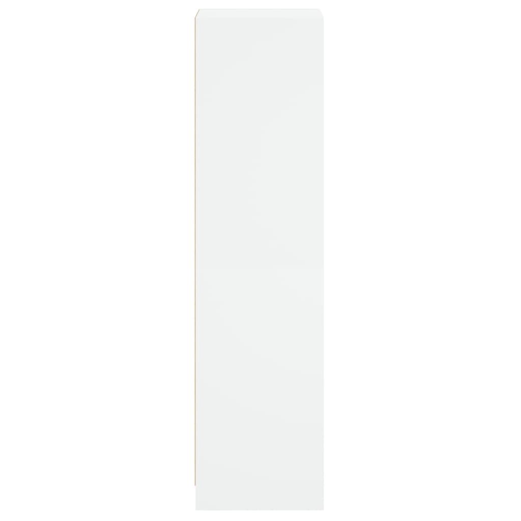 Highboard with Glass Door White 35x37x142 cm Price
