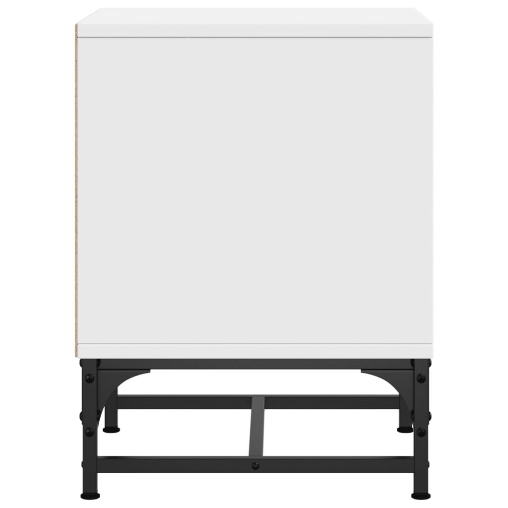 Bedside Cabinets with Glass Doors 2 pcs White 35x37x50 cm Price