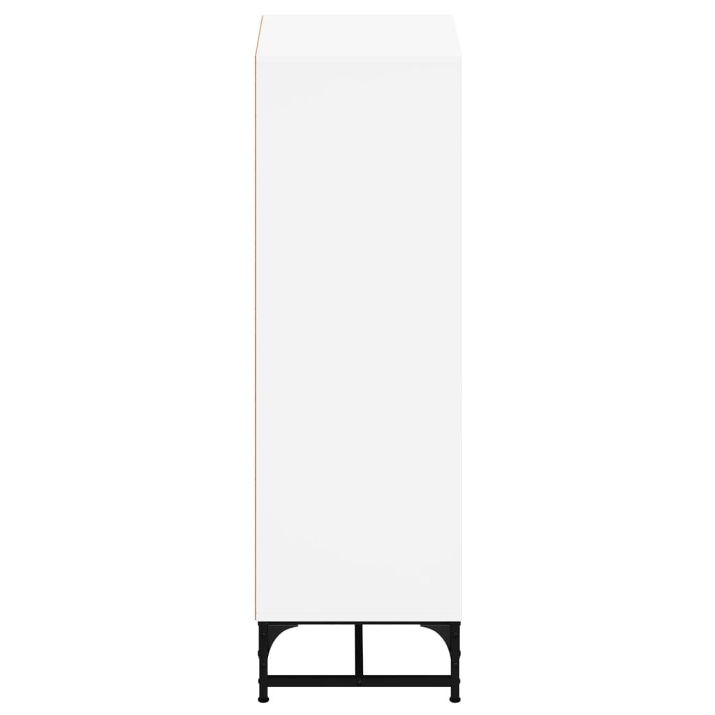 Highboard with Glass Doors White 35x37x120 cm Price