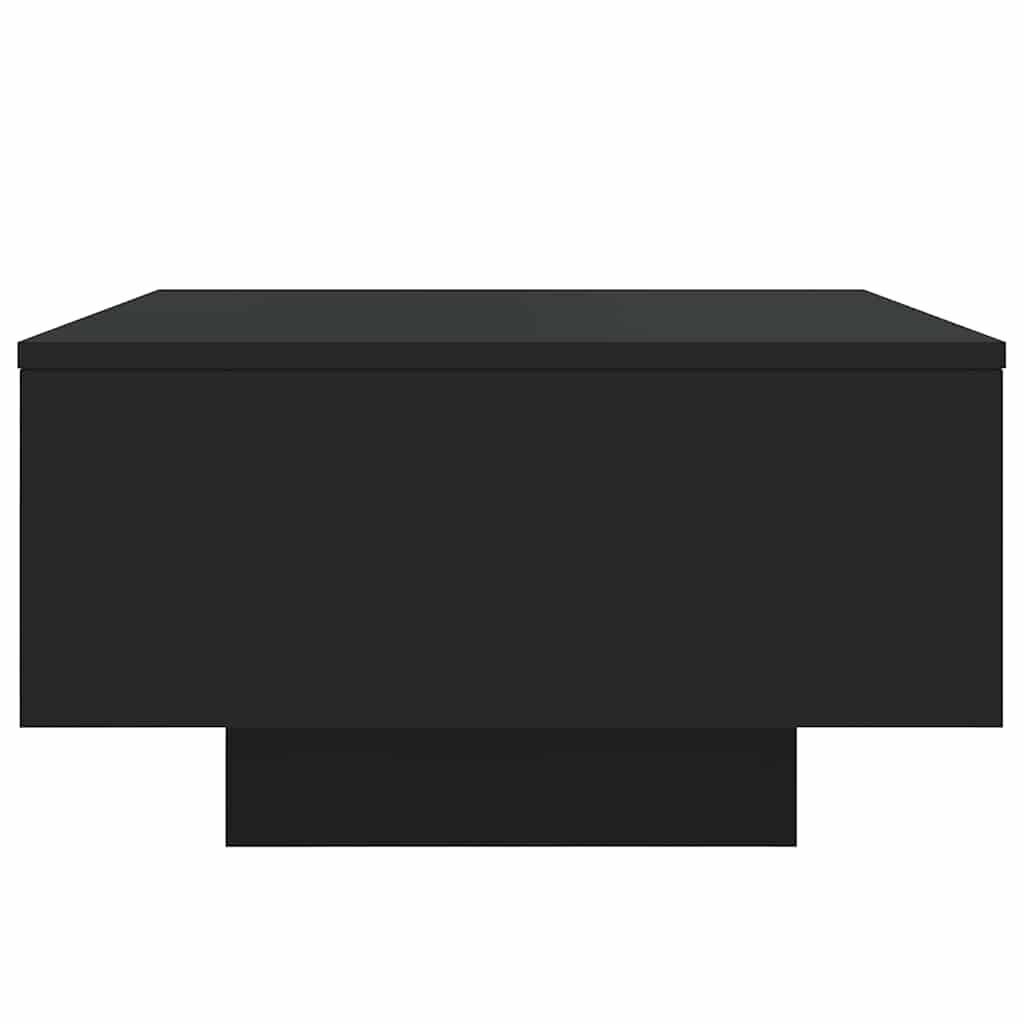 Coffee Table with LED Lights Black 55x55x31 cm Price