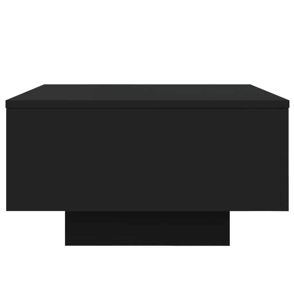 Coffee Table with LED Lights Black 55x55x31 cm Price