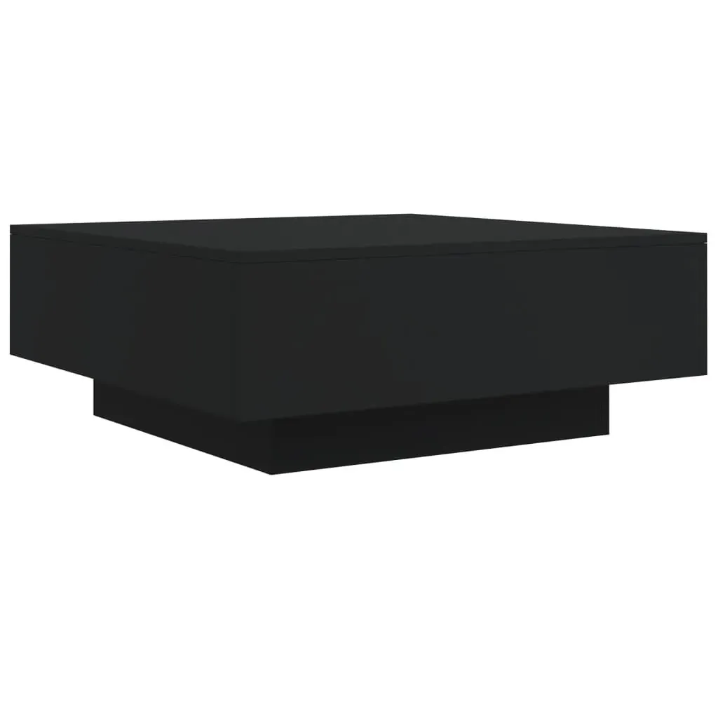 Coffee Table Black 80x80x31 cm Engineered Wood Price