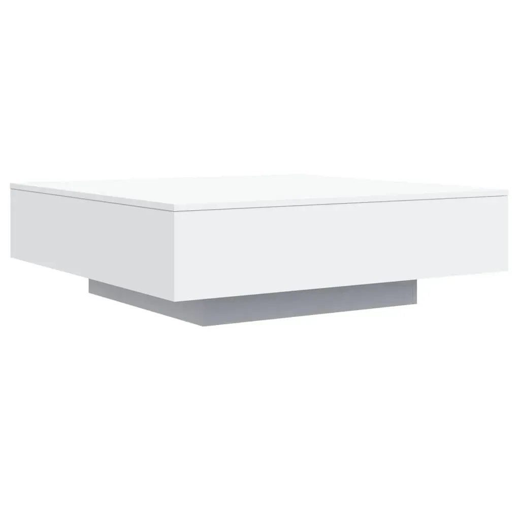Coffee Table White 100x100x31 cm Engineered Wood Price