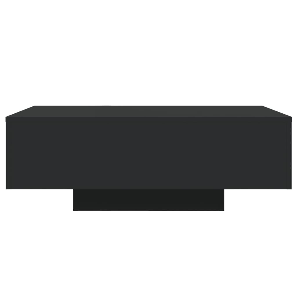 Coffee Table with LED Lights Black 85x55x31 cm Price
