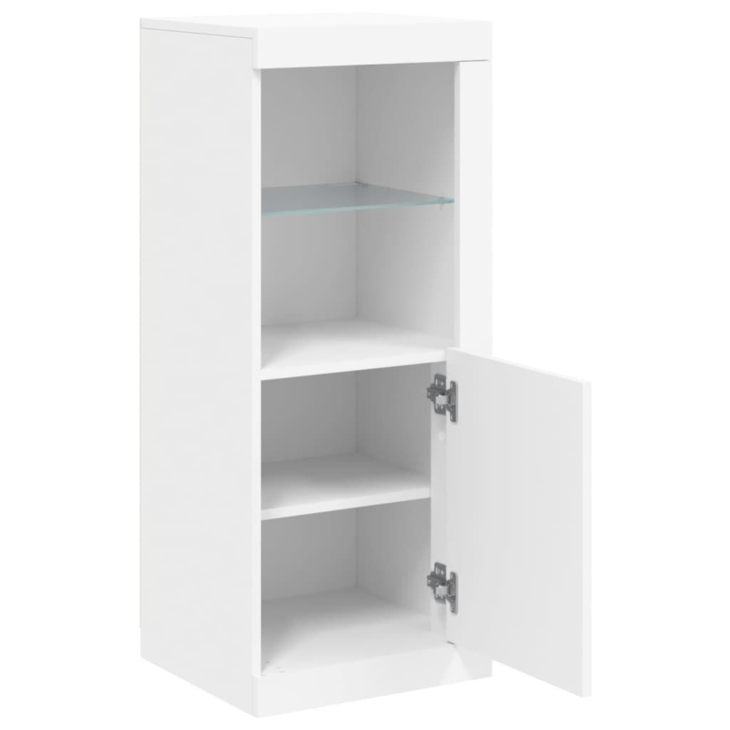 Sideboard with LED Lights White 41x37x100 cm Price