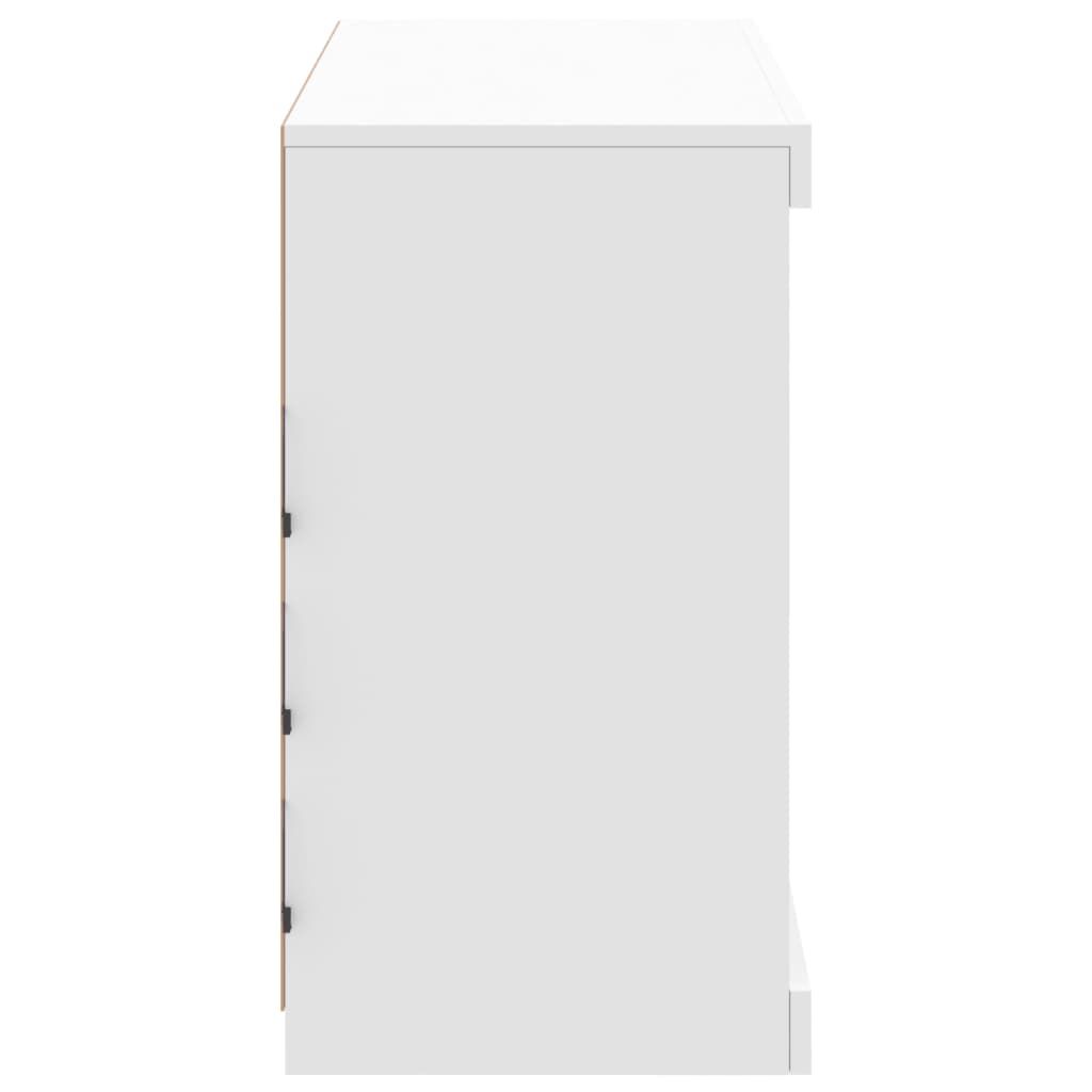 Sideboard with LED Lights White 81x37x67 cm Price