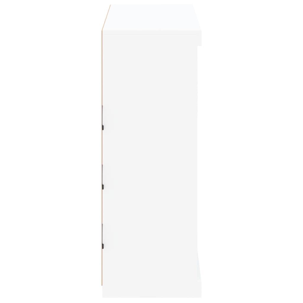 Sideboard with LED Lights White 81x37x100 cm Price
