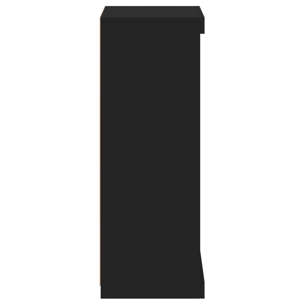 Sideboard with LED Lights Black 41x37x100 cm Price