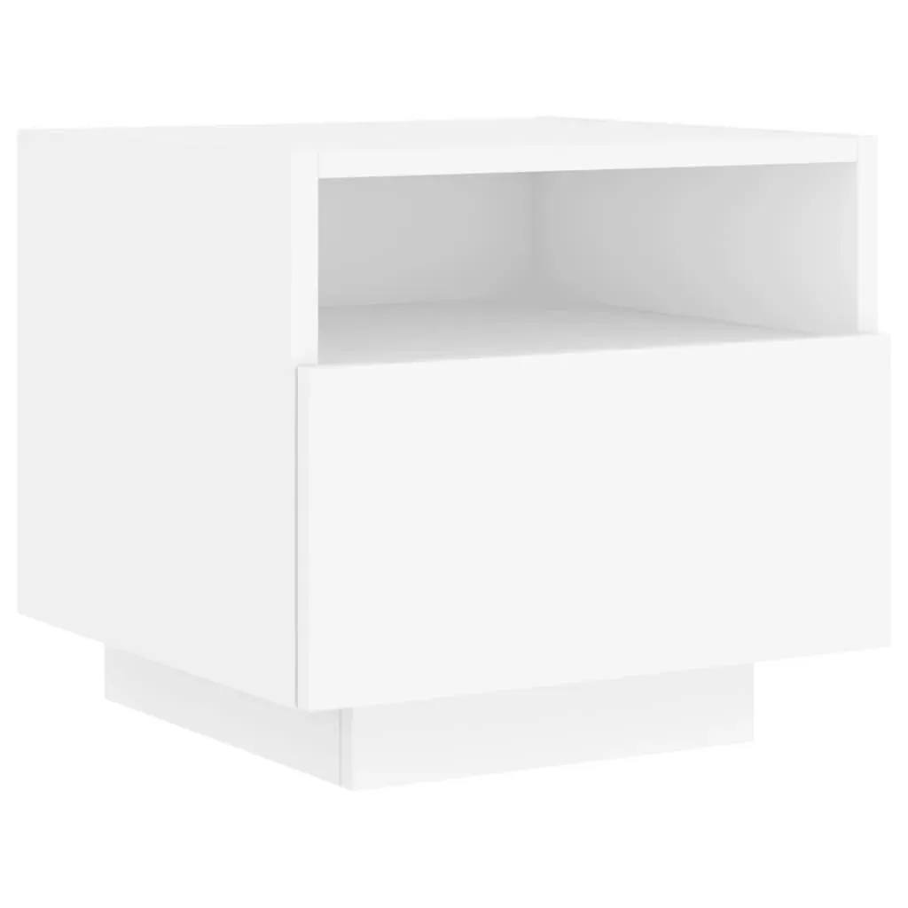 Bedside Cabinets with LED Lights 2 pcs White 40x39x37 cm Price