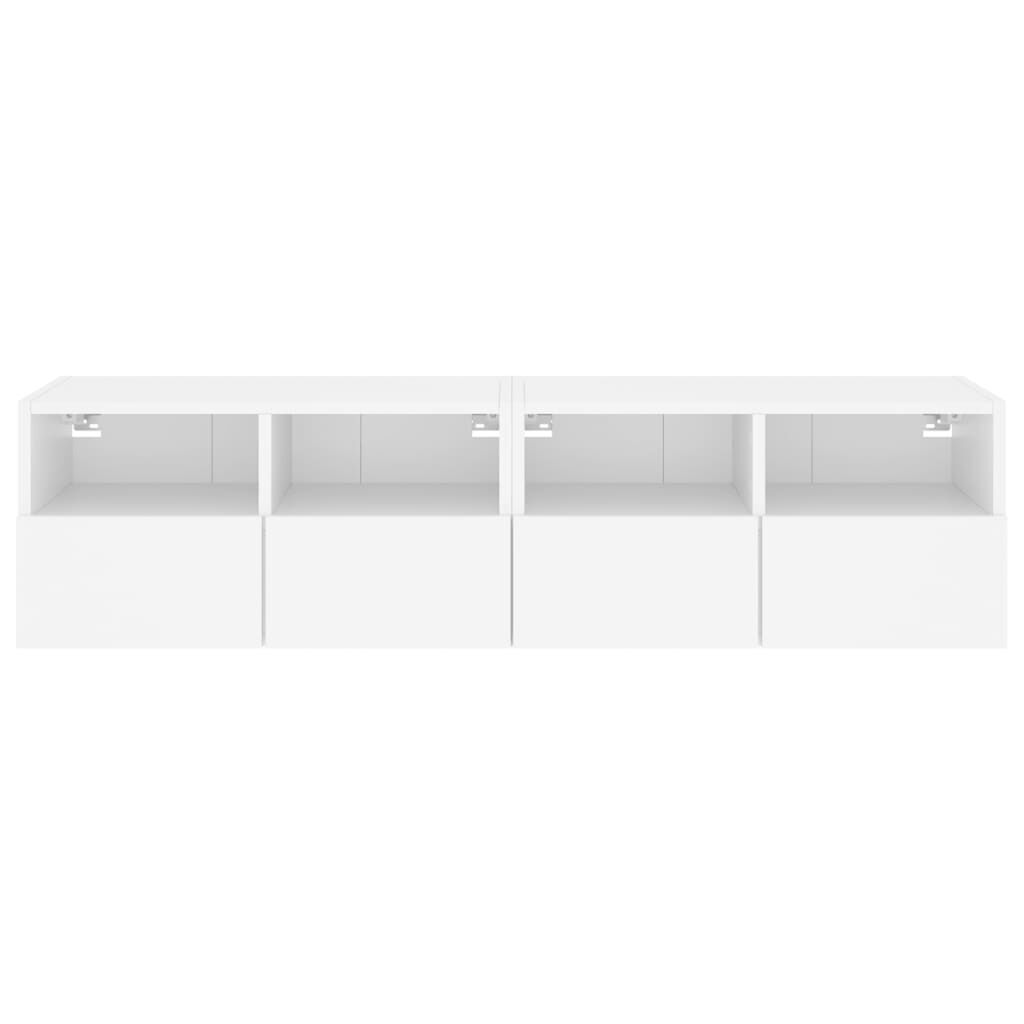 TV Wall Cabinets 2 pcs White 60x30x30 cm Engineered Wood Price