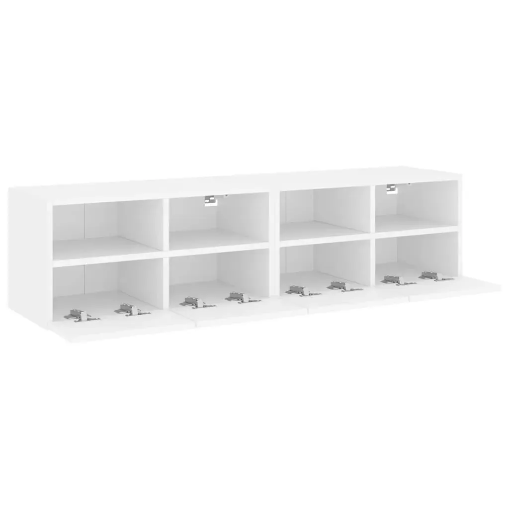 TV Wall Cabinets 2 pcs White 60x30x30 cm Engineered Wood Price