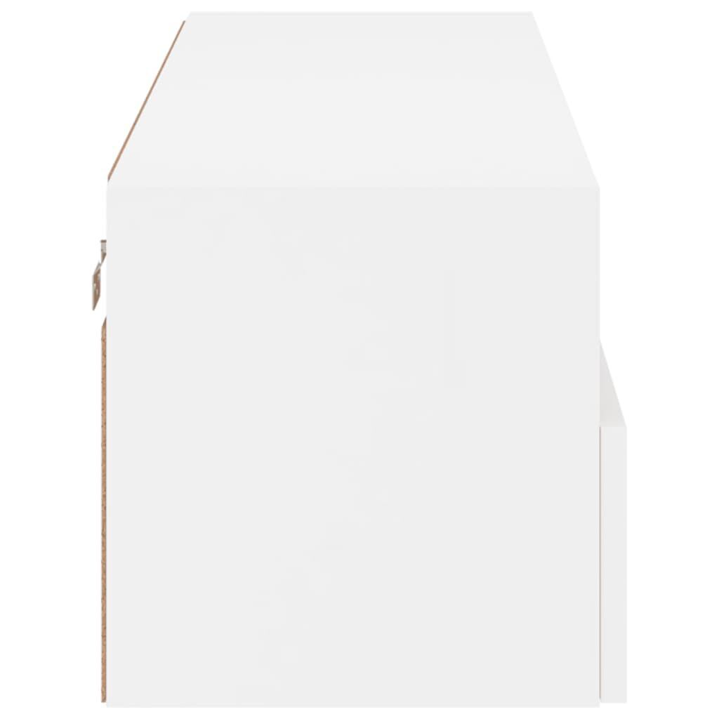 TV Wall Cabinet White 100x30x30 cm Engineered Wood Price