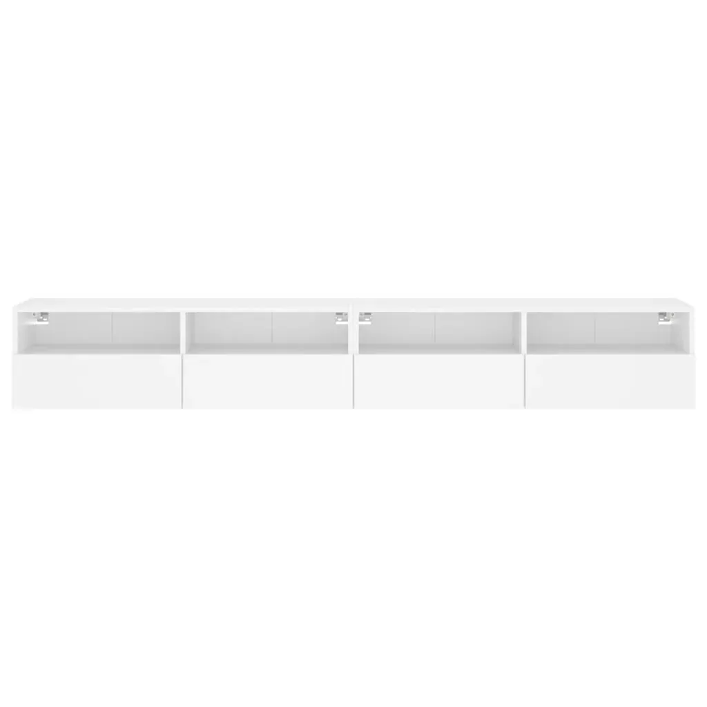 TV Wall Cabinets 2 pcs White 100x30x30 cm Engineered Wood Price