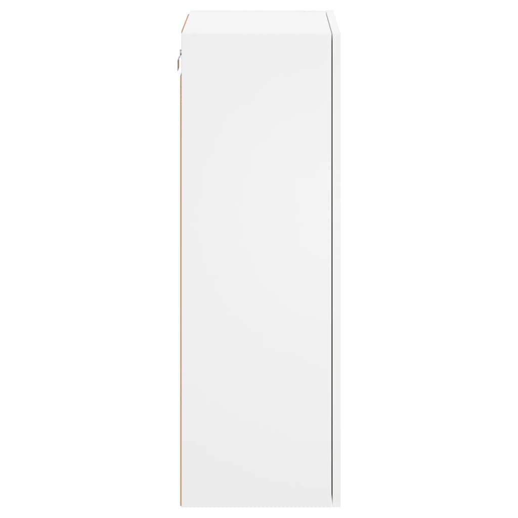 TV Wall Cabinet White 40.5x30x90 cm Engineered Wood Price