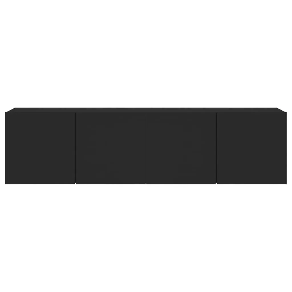 TV Cabinets Wall-mounted 2 pcs Black 80x30x41 cm Price