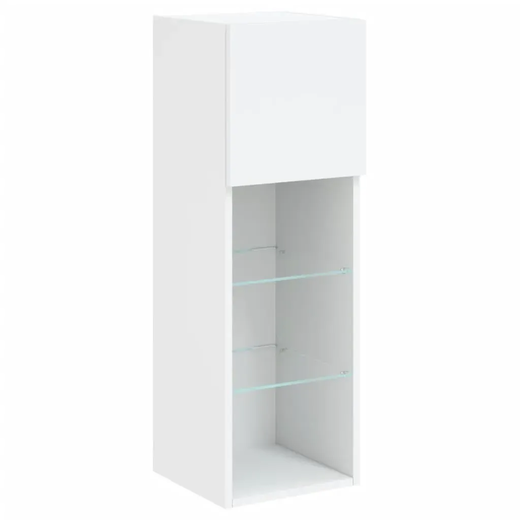 TV Cabinets with LED Lights 2 pcs White 30.5x30x90 cm Price