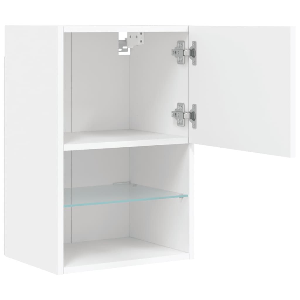 TV Cabinets with LED Lights 2 pcs White 40.5x30x60 cm Price