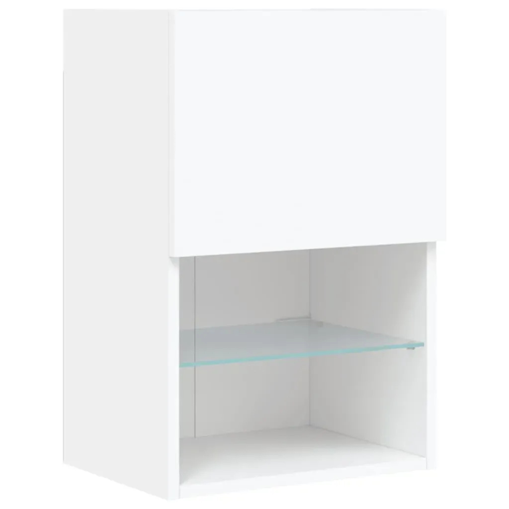 TV Cabinets with LED Lights 2 pcs White 40.5x30x60 cm Price