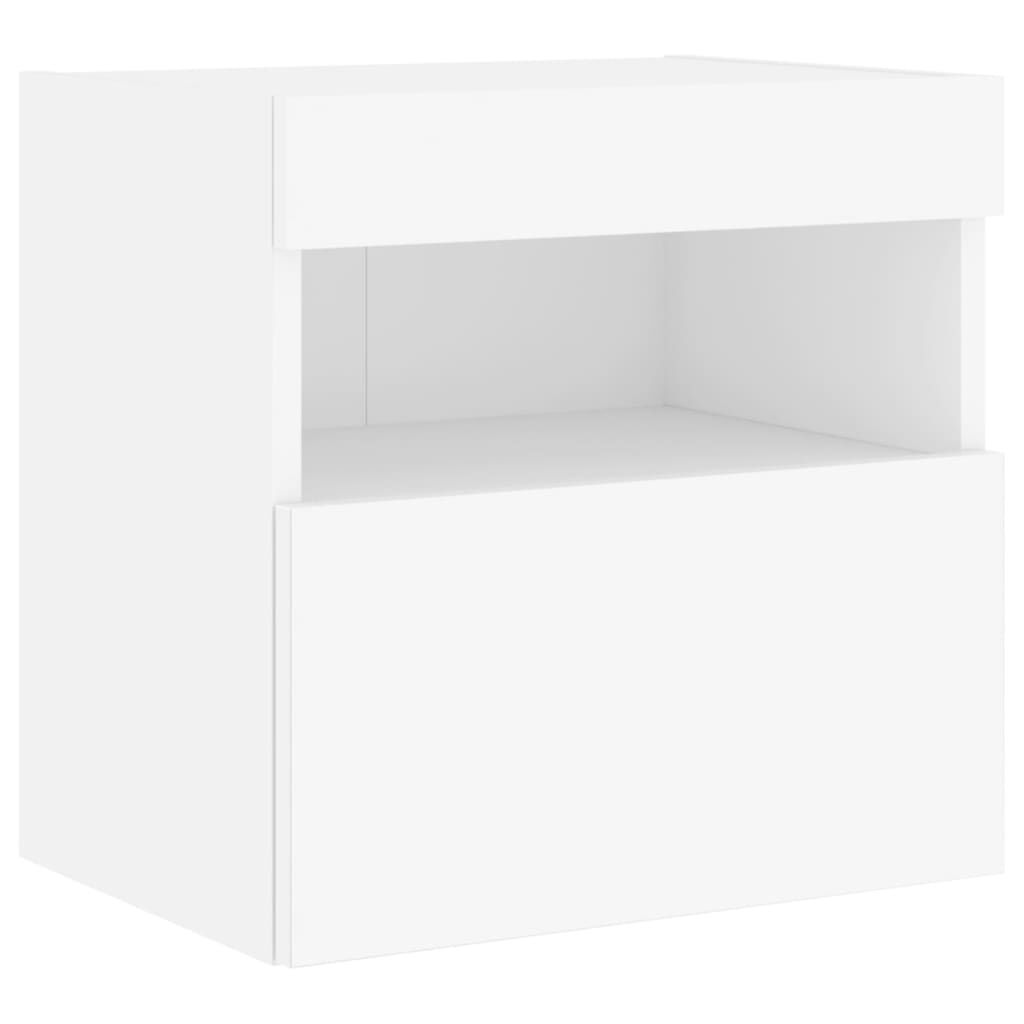 TV Wall Cabinets with LED Lights 2 pcs White 40x30x40 cm Price
