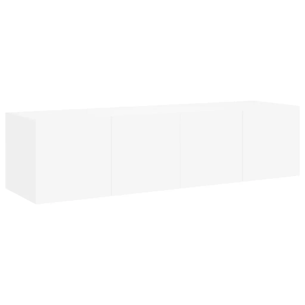 TV Wall Cabinets with LED Lights 2 pcs White 60x35x31 cm Price