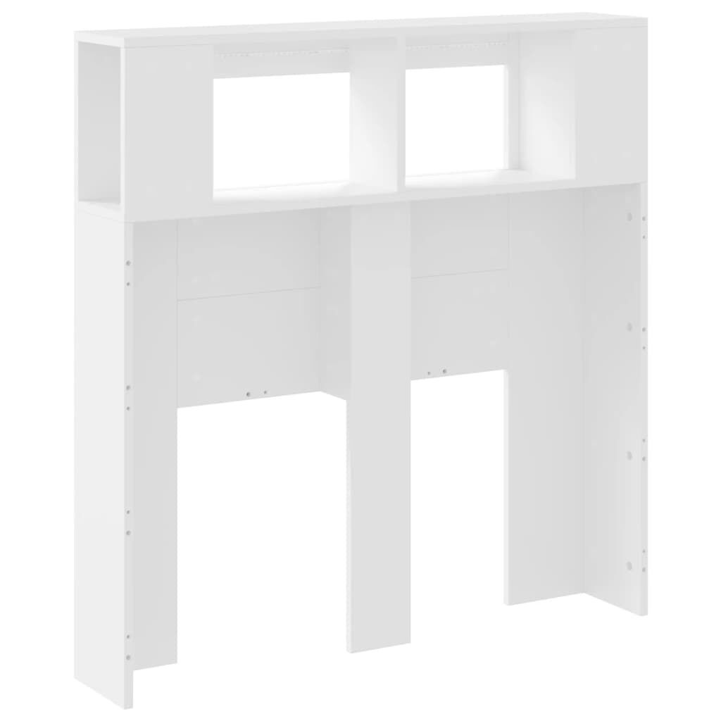 LED Headboard White 100 cm Engineered Wood Price
