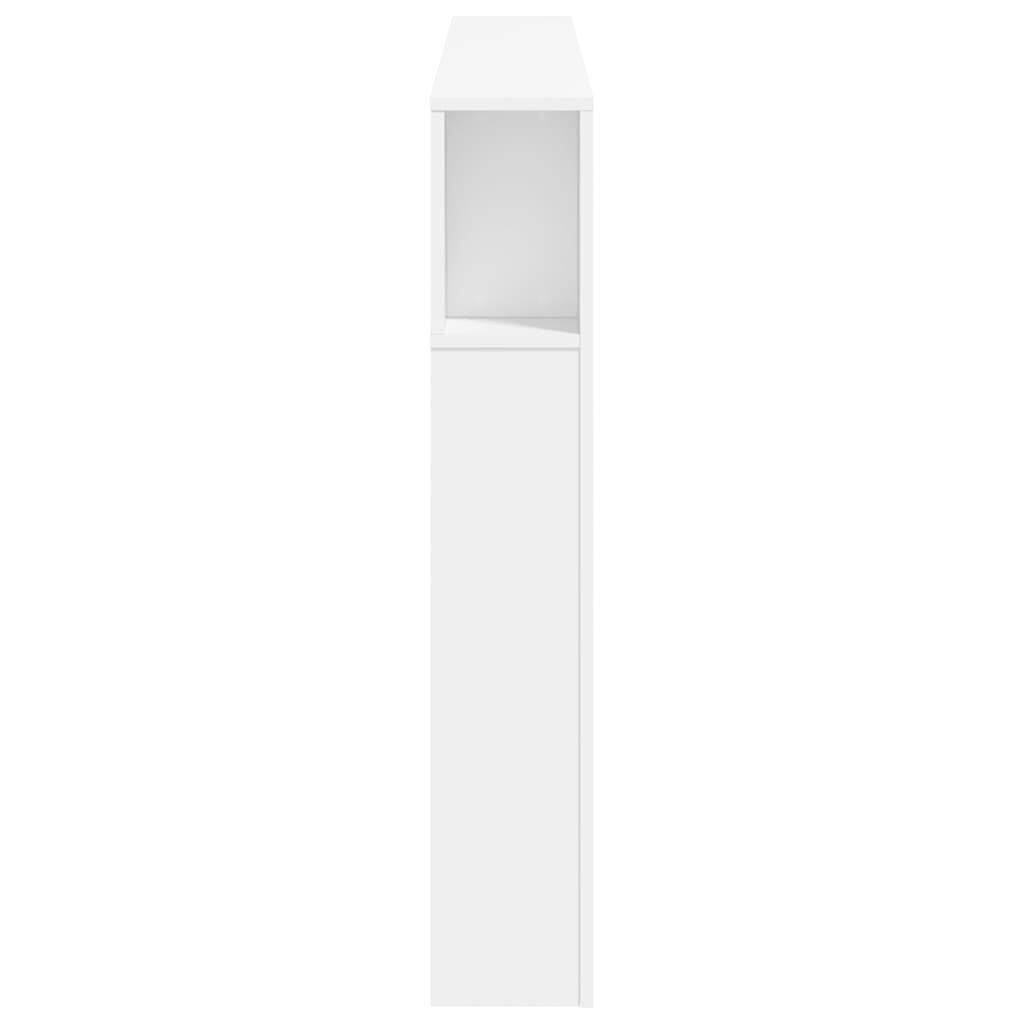 LED Headboard White 160 cm Engineered Wood Price