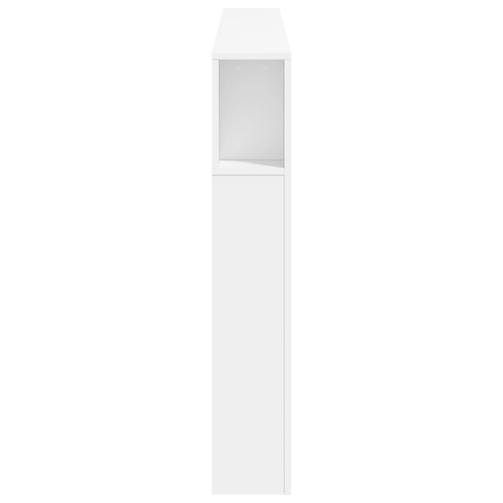 LED Headboard White 180 cm Engineered Wood Price