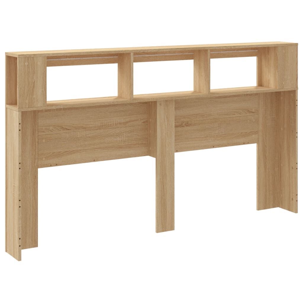 LED Headboard Sonoma Oak 180 cm Engineered Wood Price