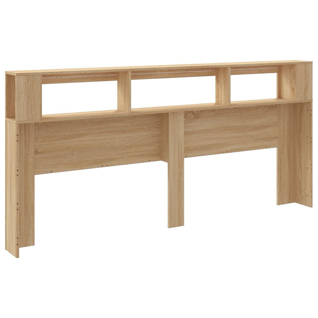 LED Headboard Sonoma Oak 220 cm Engineered Wood Price