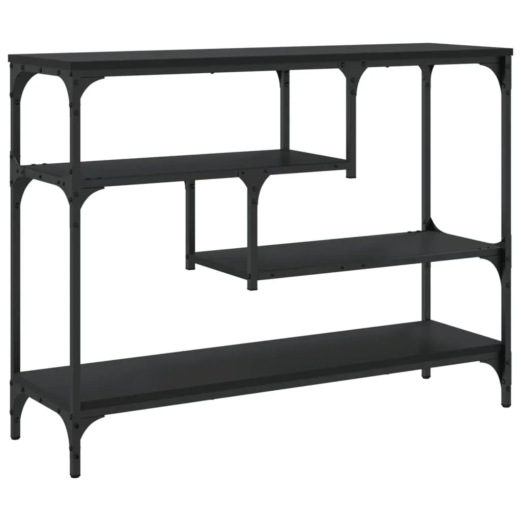 Console Table Black 100x30x75 cm Engineered Wood Price