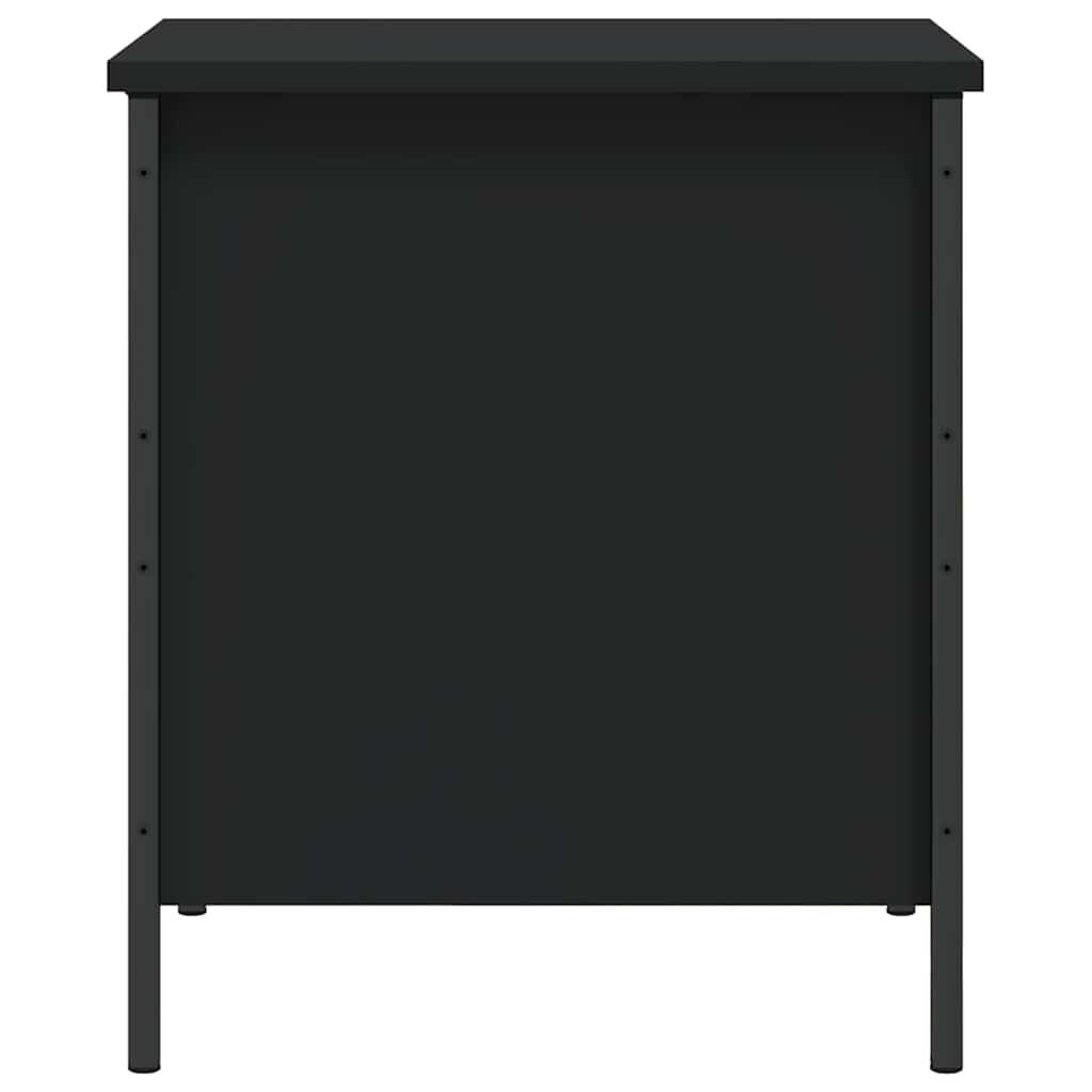 Storage Bench Black 40x42.5x50 cm Engineered Wood Price
