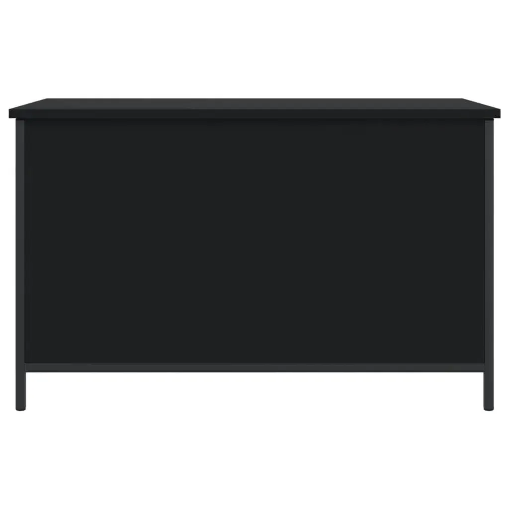 Storage Bench Black 80x42.5x50 cm Engineered Wood Price